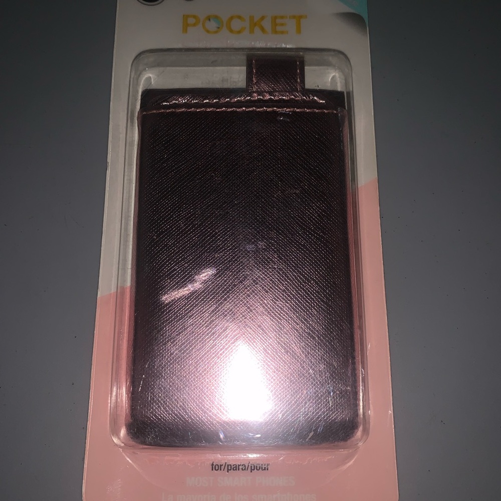 Rose Gold Sticker Pocket Phone Sleeve